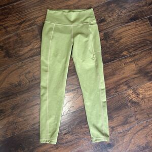 Sweaty Betty Women's Leggings Green 7/8 Length The Super Sculpt Workout Small